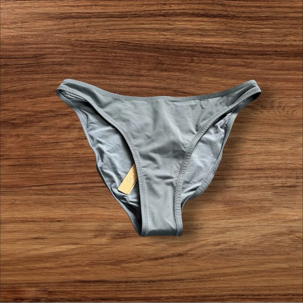 NWT Skims Recycled Swim Mid Coverage Bottom BB-BRF-3980 Gunmetal‎ XL
